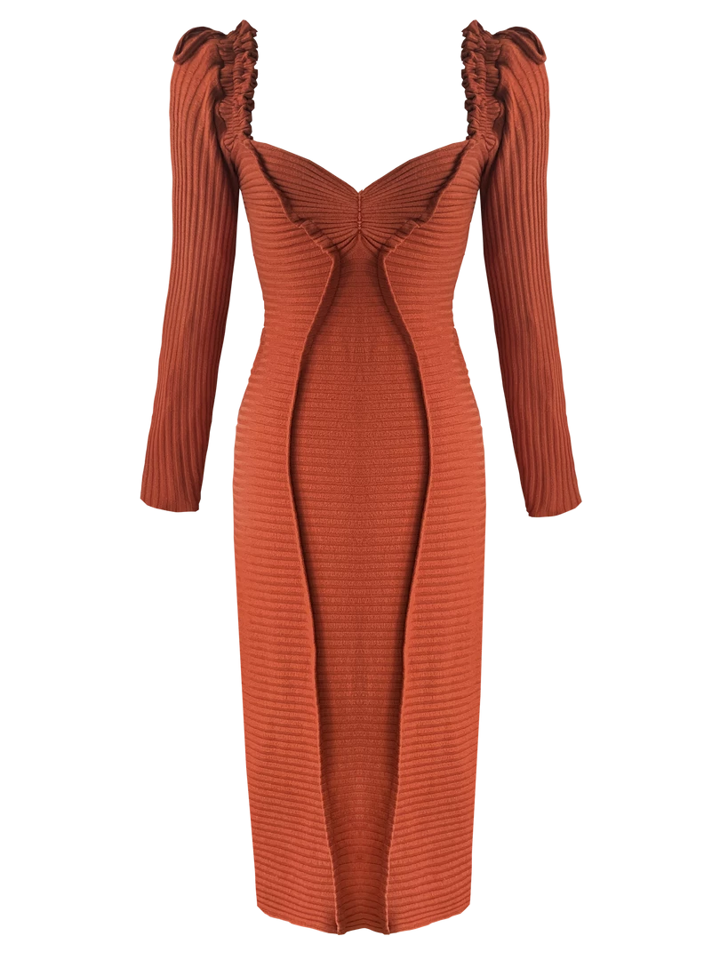 Georgia Hardinge Blaze Terracotta Dress 3 Georgia Hardinge Blaze Terracotta Dress