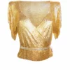 Isabel Moore Deia Top - Gold