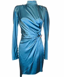 Silvia Astore Isabella Silk Blue Dress