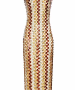 Annie's Archive Spring Summer 1969 Paco Rabanne Bronze Metal Discs Couture Evening Gown. Rent: £2,195