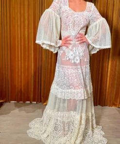 Annie's Archive 1930s Spanish White Lace Dress