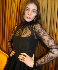 Amuse Bouche Black Lace Aleera Top