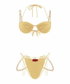 Dilara Findikoglu Belly Dance Bikini Top- Yellow