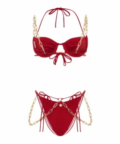 Dilara Findikoglu Belly Dance Bikini Bottom- Red