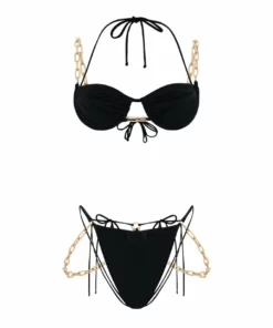 Dilara Findikoglu Belly Dance Bikini Bottom- Black