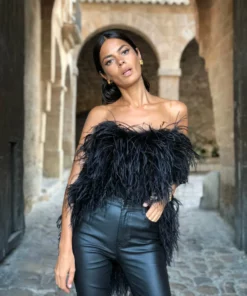 Annie's Ibiza Audrey Ostrich Feather Body Tops