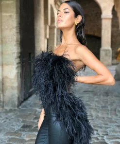 Annie's Ibiza Audrey Ostrich Feather Body Tops