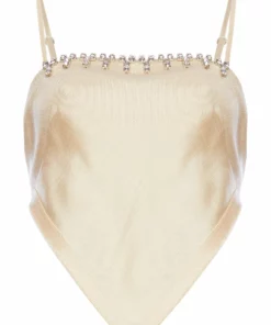 Area Handkerchief Bandeau Top Cream