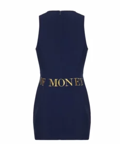 Annie's Archive Spring Summer 1991 Franco Moschino "Waist Of Money" Navy Mini Dress. Rent: £195/Day 15 Annie's Archive Spring Summer 1991 Franco Moschino