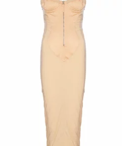 Annie's Archive 1990s Jean-Paul Gaultier Iconic "Cone Bust" Blush Peach Corset Dress. Rent: £100