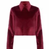 Wrong Generation The Cropped Jacket - Burgundy 2 Wrong Generation The Cropped Jacket - Burgundy