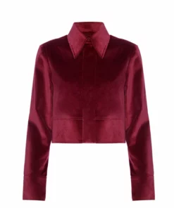 Wrong Generation The Cropped Jacket - Burgundy