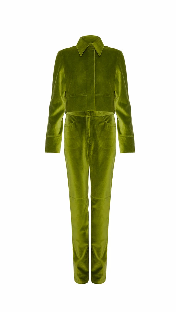 Wrong Generation The Cropped Jacket-Green 4 Wrong Generation The Cropped Jacket-Green