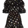 Dundas Gold Polka Dot Dress