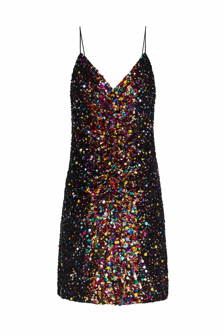Ashish Black Multi Sequin Mini Dress 3 Ashish Black Multi Sequin Mini Dress