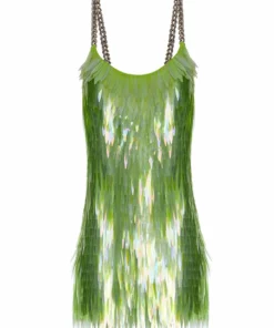 Silvia Astore Colibri Green Sequin Dress