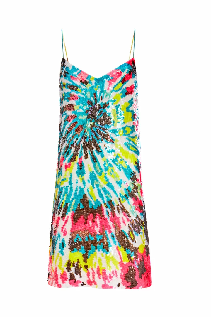 Ashish Tie Dye Sequin Mini Dress 3 Ashish Tie Dye Sequin Mini Dress