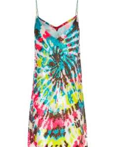 Ashish Tie Dye Sequin Mini Dress