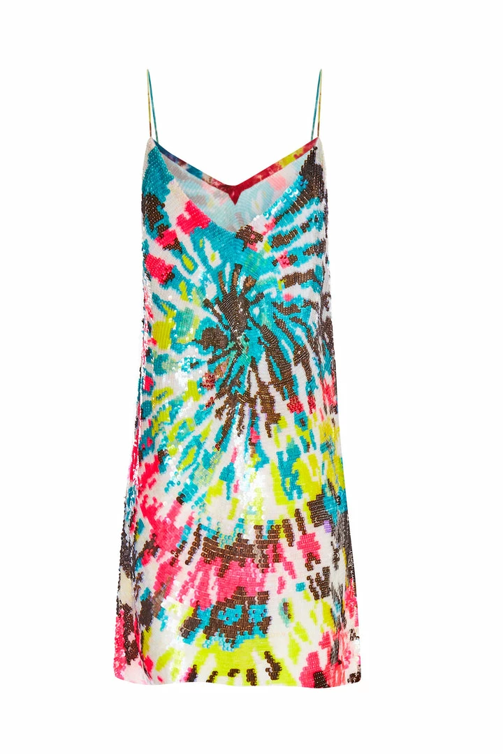 Ashish Tie Dye Sequin Mini Dress 4 Ashish Tie Dye Sequin Mini Dress