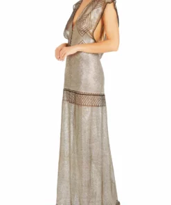 Annie's Archive 1920's Silver Egyptian Gown