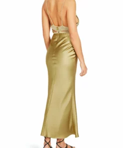 Silvia Astore Gold Calipso Dress