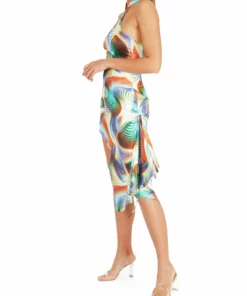 Kim Shui Qi Pao Mix Print Dress 11 Kim Shui Qi Pao Mix Print Dress