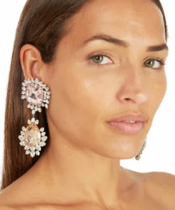 Annie's Ibiza Rose And Champagne Earrings