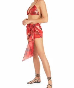 Kim Shui Rose Wrap Skort