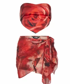Kim Shui Rose Wrap Skort