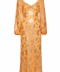 RIXO Gio Apricot Lily Dress