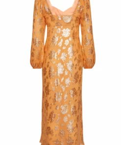 RIXO Gio Apricot Lily Dress