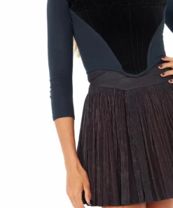 Annie's Archive 1990s Vivienne Westwood Black Velvet And Jersey Long Sleeved Corset. Rent: £155/Day