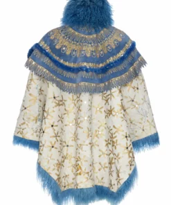 Annie's Archive 80's Zandra Rhodes Mongolian Fur Cape. Rent: £130/Day
