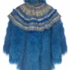 Annie's Archive 80's Zandra Rhodes Mongolian Fur Cape. Rent: £130/Day