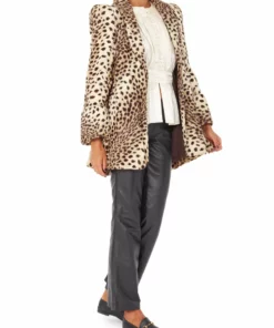 Annie's Archive 1970's Biba Faux Leopard Plush Swing Jacket. Rent: £645/Day