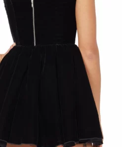 Silvia Astore Velvet Black Annie Dress 10 Silvia Astore Velvet Black Annie Dress
