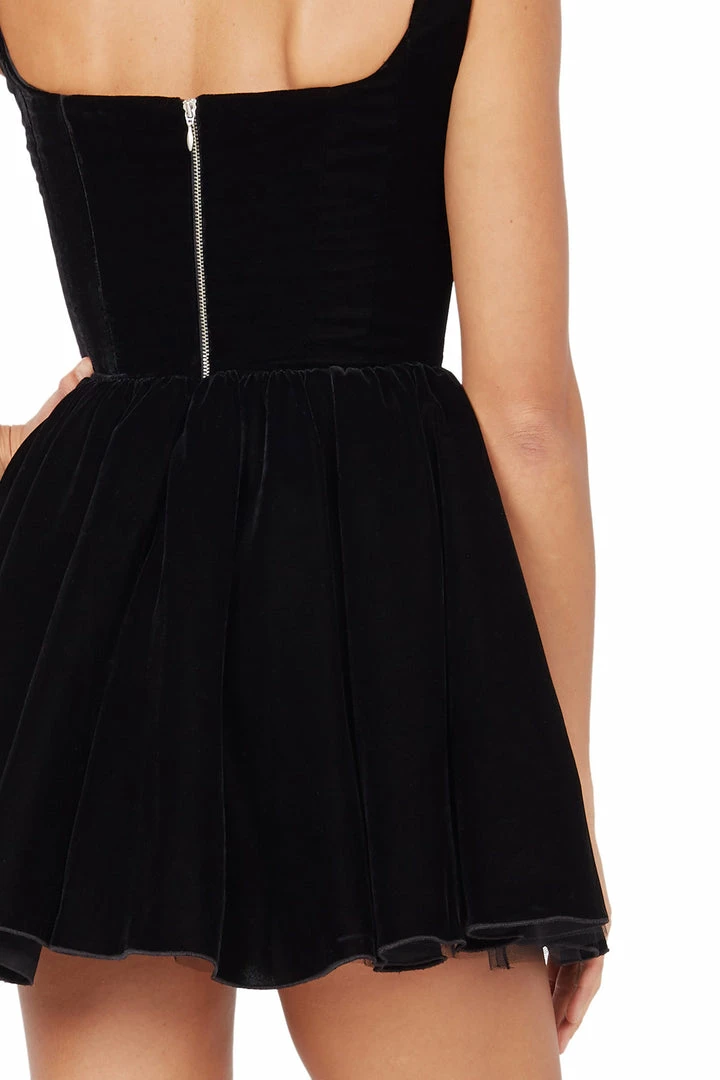 Silvia Astore Velvet Black Annie Dress 6 Silvia Astore Velvet Black Annie Dress