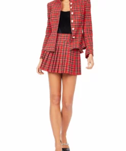 Amuse Bouche Tartan Red Skirt