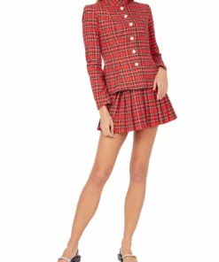 Amuse Bouche Tartan Red Skirt