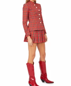 Amuse Bouche Tartan Red Skirt