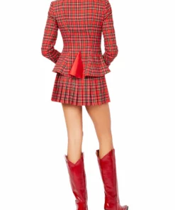 Amuse Bouche Tartan Red Skirt