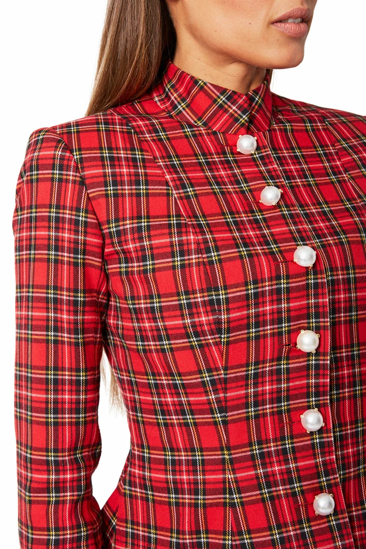 Amuse Bouche Tartan Red Jacket 8 Amuse Bouche Tartan Red Jacket