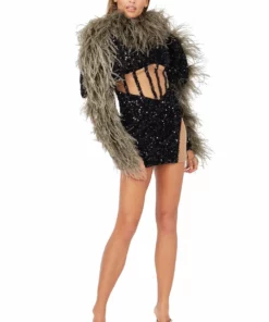 Germanier Raven Dress