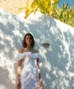 De La Vali La Paz Bardot Mini Dress