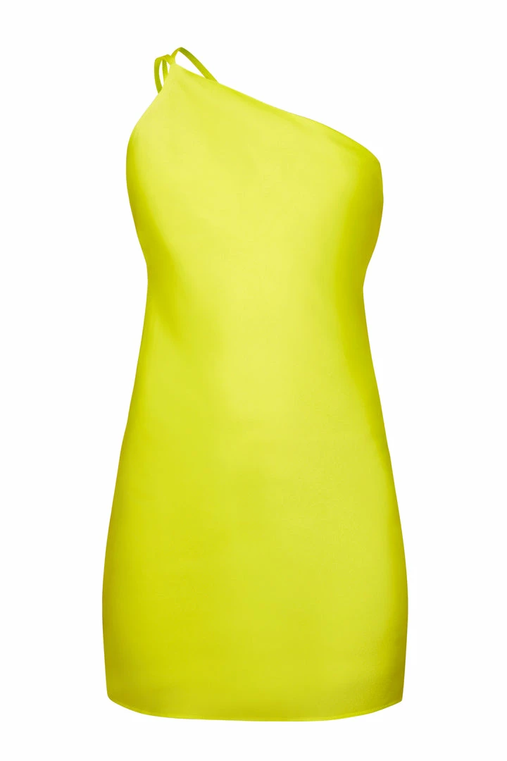 De La Vali Lithium Yellow Asymmetric Mini Dress 3 De La Vali Lithium Yellow Asymmetric Mini Dress