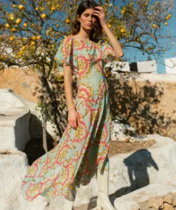 De La Vali Olivia Capri Chiffon Dress