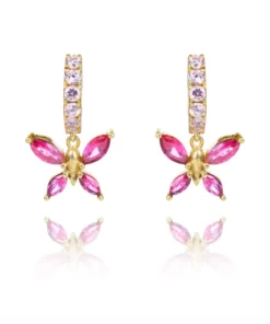 Opuline Bella Butterfly Earrings