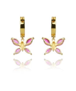 Opuline Bella Butterfly Earrings