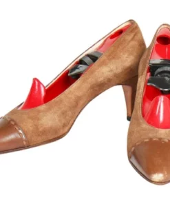 Annie's Archive 1980s Chanel Chestnut Two-Tone Suede Pumps