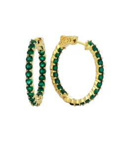 TALITA LONDON India Hoops - Green